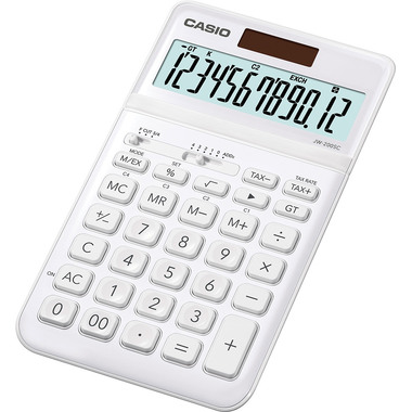 CASIO Tischrechner JW200SCWE 12-stellig weiss