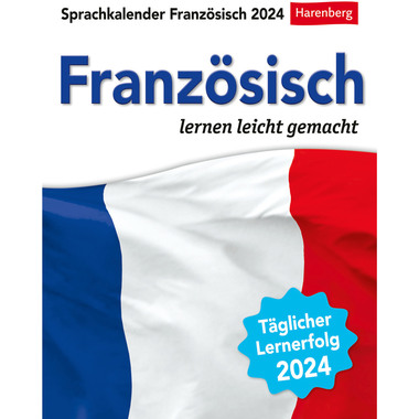 HARENBERG Abreisskalender Französisch 2110900 DE, 12,5 X 16cm 2024