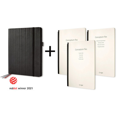 CONCEPTUM Business Organiser A4 CF132 Conceptum flex Set schwarz