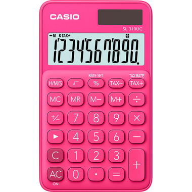 CASIO Taschenrechner SL310UCRD 10-stellig rot