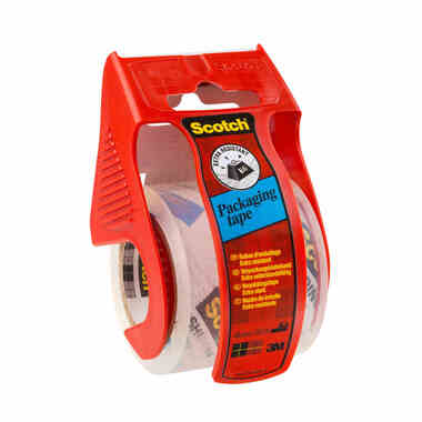 SCOTCH Verpackungsband Promo 48mmx20m E5020D-P transp., mit Abroller 2 Rollen