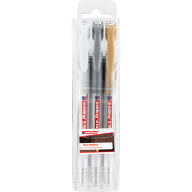 EDDING Gelroller 2185-E3 weiss/gold/silber