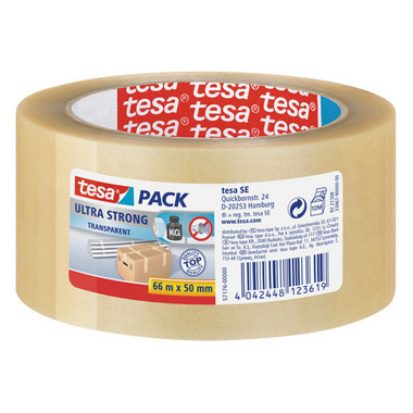 TESA Tesapack ultra strong 50mmx66m 571760000 trasp.,antistrappo