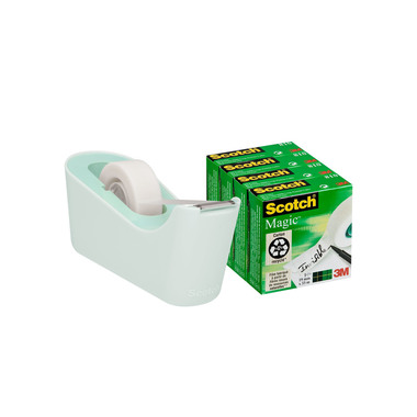 SCOTCH Tischabroller 19mmx33m C18-4M mint, inkl. 4 Magic Tape