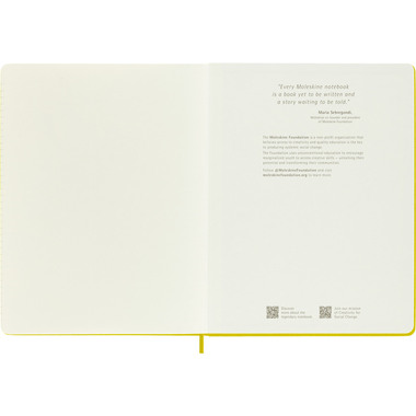 MOLESKINE Notizbuch Color 25x19cm 56598853056 gelb, liniert, 192 Blatt, HC