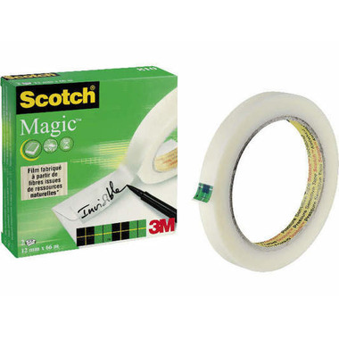 SCOTCH Magic Tape 810 12mmx66m M8101266 transparent, 2 rouleaux