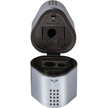 FABER-CASTELL Taille-crayon 3x GRIP 2001 183800 argent