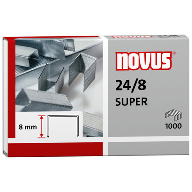 NOVUS Heftklammern 24/8 mm 24/8 040-0038 1000 Stück