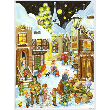 SELLMER Adventskalender 26.5x35.5cm 746 Wir gehen auf den Markt