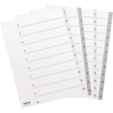 KOLMA Register KolmaFlex A4 18.114.03 grau 1-10