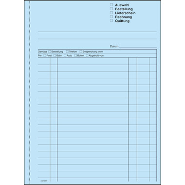 FAVORIT Mehrzweckbuch Deutsch A5 9113 OK Durchschreibepapier 50x2 Blatt