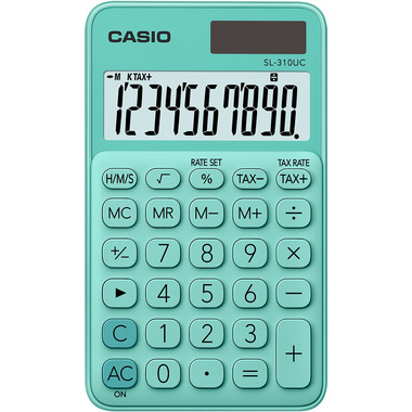CASIO Taschenrechner SL310UCGN 10-stellig grün