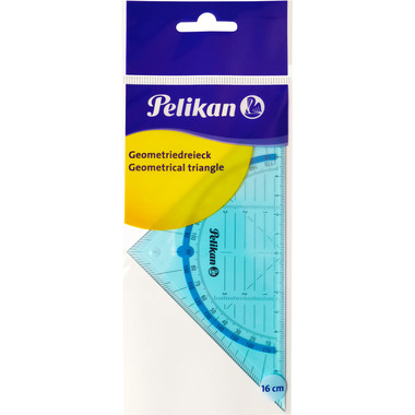 PELIKAN Geodreieck 14cm 700504 transparent blau