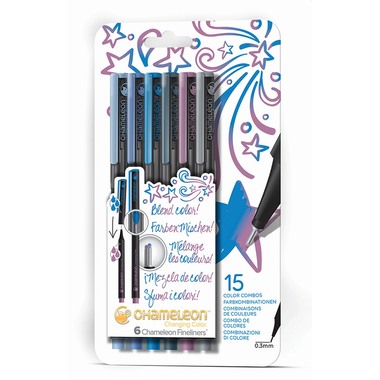 CHAMELEON Fineliner Set 0.3mm FL0604 6 Farben Cool