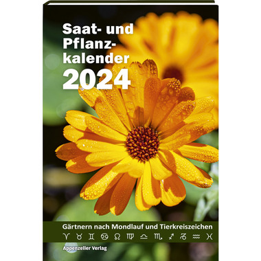 APPENZELLER Saat und Pflanzkalender 2024 43317762 D, 13,5x19,5cm