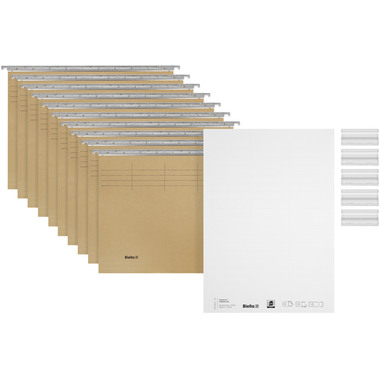 BIELLA Hängenmappen-Set A4 27041400U olive 32x24cm, 10 Stück