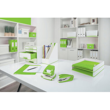 LEITZ Locher/Hefter WOW 5095-10-54 grün, Bundle
