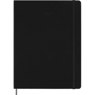 MOLESKINE Smart-Wochenkalender PRO 2024 56598857191 schwarz, 1W/2S, HC, A4