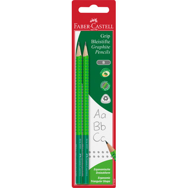 FABER-CASTELL Crayon Grip B 517093 ass. 2 pcs.