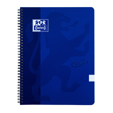 OXFORD Touch Spiralheft 400103994 A4, liniert 70 Blatt, blau
