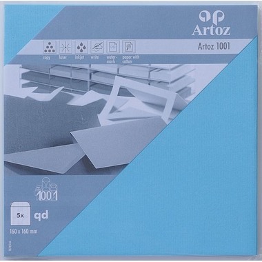 ARTOZ Couverts 1001 160x160mm 107454183 100g, azur 5 Stück