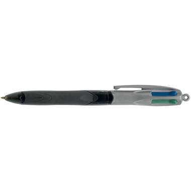 BIC Kugelschreiber 4 Colours 0.4mm 8922931 mit Clip, GRIP PRO