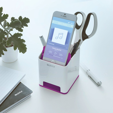 LEITZ Sound Organizer WOW 5363-10-62 blanc/violet