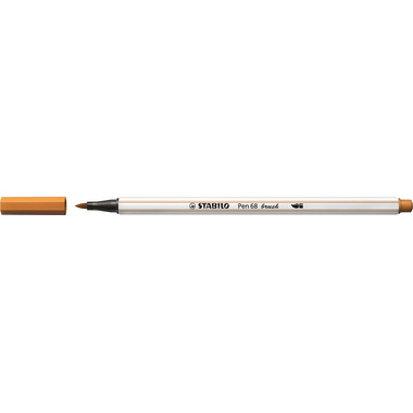 STABILO Stylo Fibre 68 brush 568/89 ocre foncé
