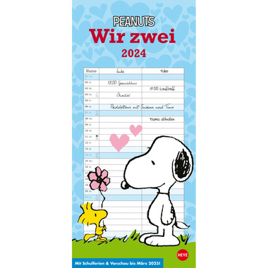 HEYE Planer für zwei Peanuts 21302 DE, 16x34.7cm 2024