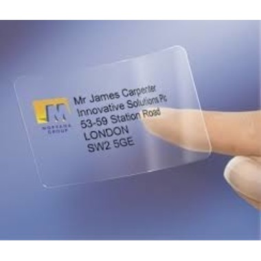 AVERY ZWECKFORM Adress-Etik. Laser 99,1x33,9mm L7562-25 transparent 400 St./16 Blatt