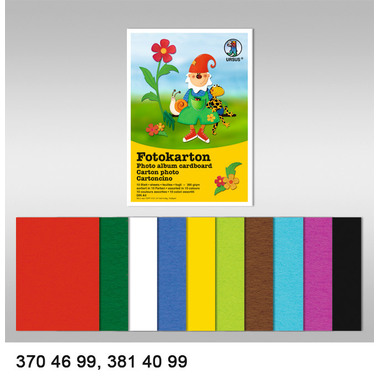 URSUS Fotokarton A3 1134690 300g, schwarz 100 Blatt