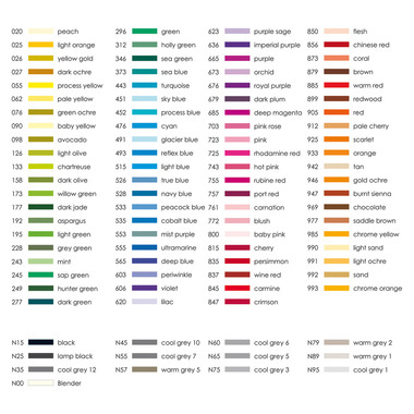 TOMBOW ABT Dual Brush Pen ABT-6P-2 6er Set Pastellfarben