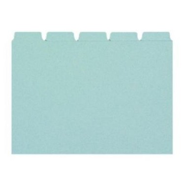 BIELLA Kartei-Leitkarten Blanko A6 21065505U blau, 25-teilig