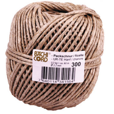 BAECHI Packschnur Hanf 511003002 60m, 200g 2,2mm