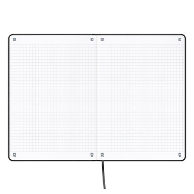 OXFORD Signature Notizbuch 400154942 A5, kariert 80 Blt, schwarz