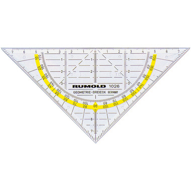 RUMOLD Equerre 14cm 1026 coloré/transp.