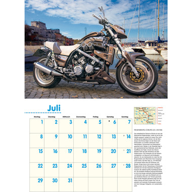 DUMONT Motorräder & Routen 205164 DE, 42x29cm 2024