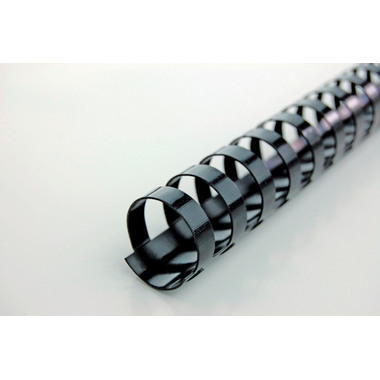 GBC Plastikbindrücken 10mm A4 4028175 schwarz, 21 Ringe 100 Stück
