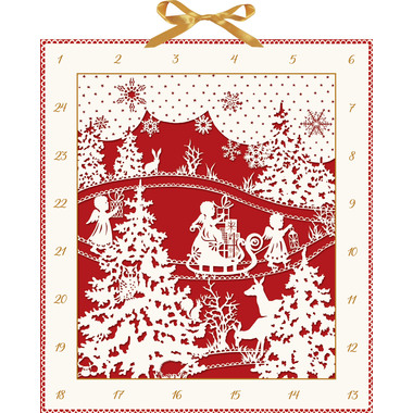 COPPENRATH Adventskalender 41x46cm 92935 Weihnachtl. Scherenschnitt