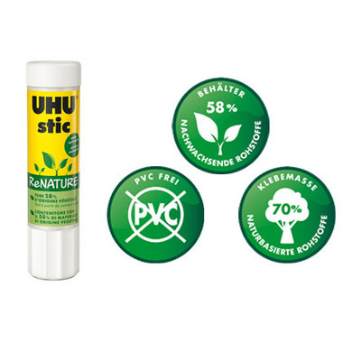 UHU Klebestift ReNATURE 21g 40 lösungsmittelfrei