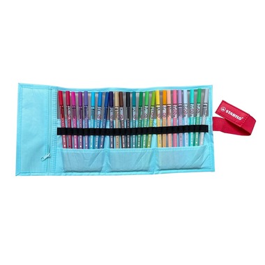 STABILO Rollerset point 68 1.0mm 6825-08-01CH 25 Farben ass. pastellblau