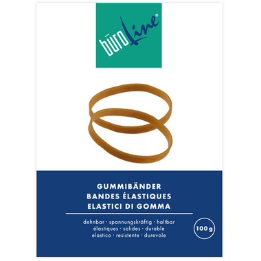 BÜROLINE Elasici 90x6mm 155264 marrone, ø 60mm 100g