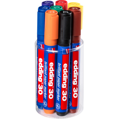 EDDING Permanent Marker 30 30-E8 8 Farben ass.