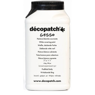 DECOPATCH Acrylfarbe Gesso 300ml GE300AO deckend weiss