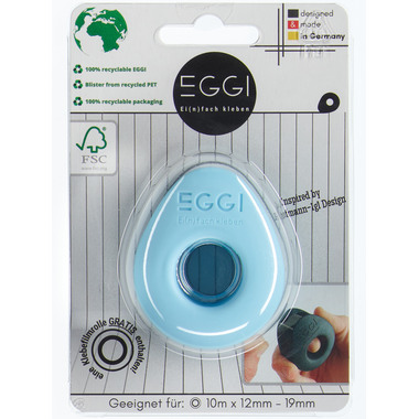 EGGI Klebefilmabroller 12-19mmx10m 22-02PB pastell blau
