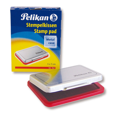 PELIKAN Tampon encreur métal rouge 331181 No.3 7x5cm