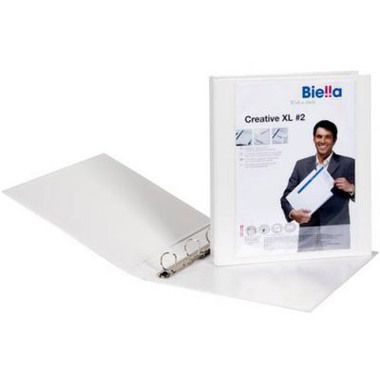 BIELLA Zeigebuch Creative XL#2 2.5cm 44342501U weiss, 4-Ring A4
