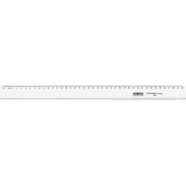 GRAFONORM Flachlineal 40cm 88/40 Plexi