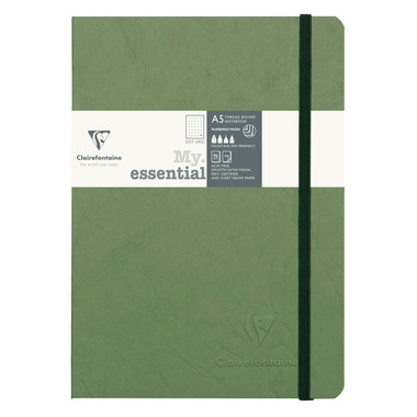 CLAIREFONTAINE AgeBag MyEss A5 793433C Notizbuch dot grün 96 Bl