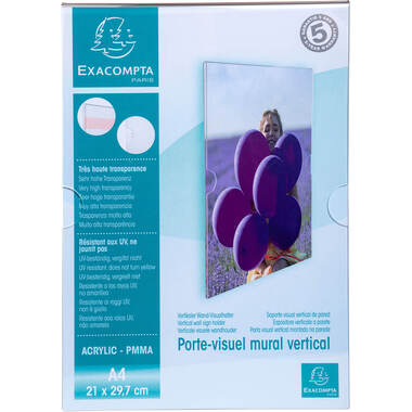 EXACOMPTA Tasca a muro A4 84858HD trasparente verticale